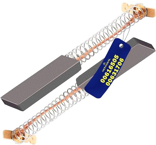 2 Stück Kohlebürsten für Elektromotor Waschmaschine 5 х 13,5 х 42/43 mm Geeignet für Bosch 00616505 00631706 Garantie 10 Jahre - Monteral