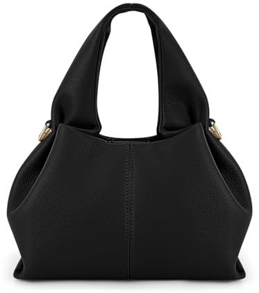 Juoxeepy Crossbody-Tasche Geldbörse Satchel Handtasche für Frauen Schultertasche Chic Dumpling Cloud Bag Clutch Geldbörse, Schwarz Small