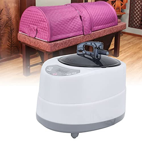 Générateur de Vapeur de Sauna pour la Maison, 2 L 1000 W, Appareil à Vapeur Portable avec Télécommande, Pot de Sauna Mobile, Générateur de Vapeur pour Sauna Domestique, (Prise UE