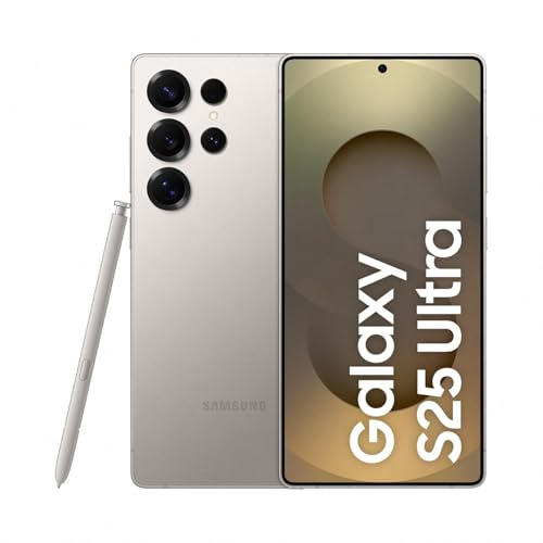 Samsung Galaxy S25 Ultra AI Smartphone med Galaxy AI, inget kontrakt, mobiltelefon med Android, 12 GB RAM, 512 GB minne, 200 MP-kamera, titangrå