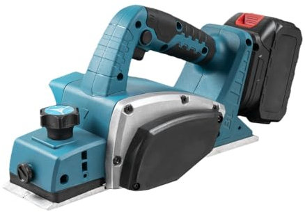 Herramienta eléctrica inalámbrica para madera – 15000 RPM, 82 mm de ancho, 0-2 mm de profundidad ajustable, compatible con baterías Makita de 18 V, cepilladora de madera de mano para carpintería