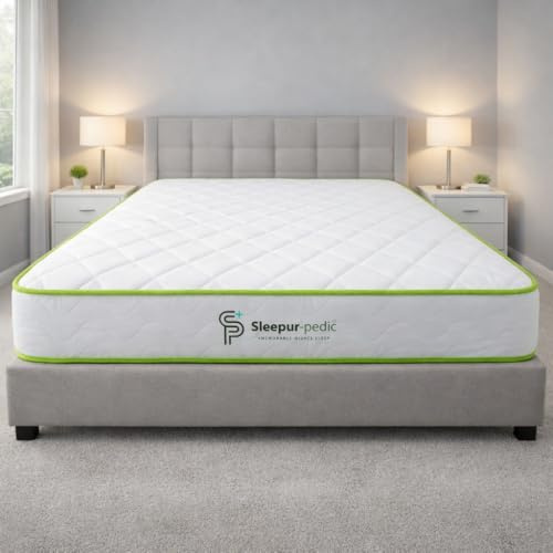 Single Mattress 90 X 190cm, Affordable 3ft Memory Infused Foam and Spring Mattress. Approx 7 inch/18cm Deep with Quilted CoolTouch Cover & Green Tape Edge , Fire retardant, Soft-Med Firm Feel