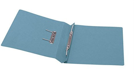 5 Star Office Transfer Spring File 285gsm 38mm Foolscap Blue [Pack 50]