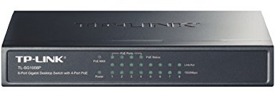 TP-LINK TL-SG1008P - (TL-SG1008P) 8-Port Gigabit Unmanaged Desktop Switch 4-Port PoE Steel Case