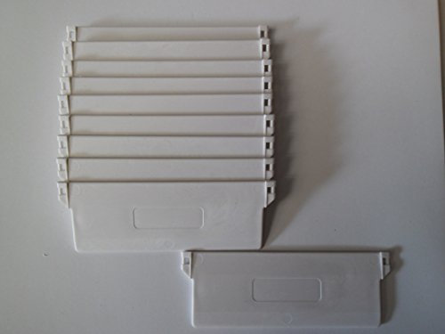 WDC ONLINE eXtreme Vertical blind slat weights white for 127mm (5) slats - Pack of 50