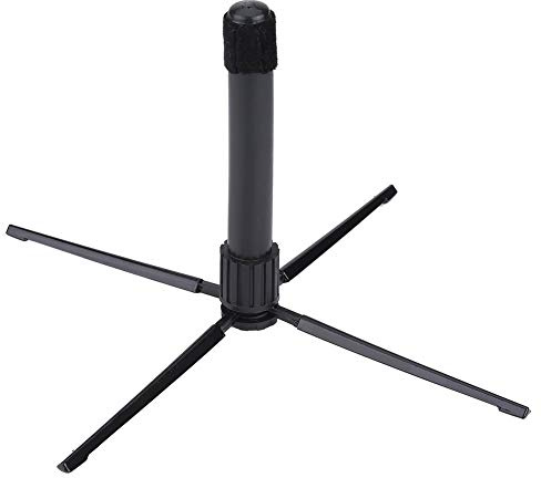 Support Pliable de Flûte Soutien Stand à 4 Pieds Compact Léger pour Flûte Clarinette Hautbois Accessoire pour Instruments à Vent de Musique