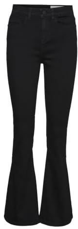NOISY MAY Sallie High Waist Flare Mujer Tejanos Negro