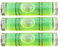 Lot de 3 niveaux à bulle en acrylique - 40 mm (L) x 9,5 mm (P) - Vert