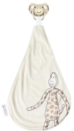 Matchstick Monkey All in One Soother, Teether and Comforter - Orthodontic Teat & Antimicrobial Protection, Suitable from Newborn, Gigi Giraffe