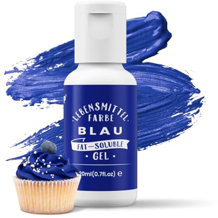 Oil Blend Blau Lebensmittelfarbe auf Ölbasis hochkonzentrierte für Schokolade Fondant Kekse Kuchen Backen Macaron DIY Tortendeko Teig Toppings -20ml