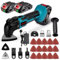 Multifunctional Cordless Battery-Powered Tool - 600W Motor, 22 Accessories, 4° Oscillation Angle & 6-Speed 20000 RPM for Cutting and Grinding