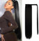DKDDSSS Coleta Postiza Pelo Natural 60 cm, Larga Liso Cola de Caballo Extensión de Pelo Coleta, Ponytail Extension Negro, Postizos de Pelo para Mujer