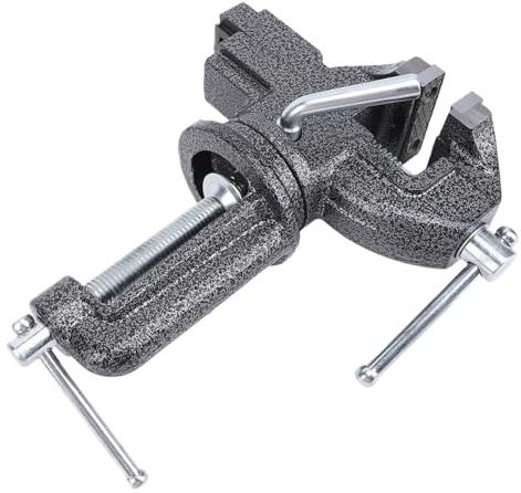 QAUUCP Étau de Table Étau de Table Universel, Pince de Serrage for établi, Portable, pivotant à 360 degrés, for Le Travail du Bois, Noir