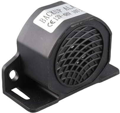 Vroomoto Backup-larm Bil Back-horn Back-up-larm 12V-48V 107dB IP67 Summervarningslarm med Starkt Hörbart Enkel Installation för Lastbilsgrävmaskiner Entreprenadmaskinerfordon