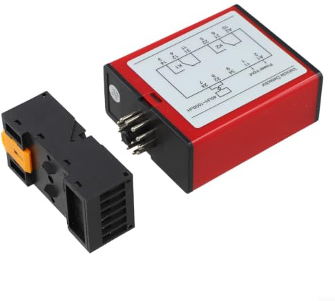Détecteur de boucle pour portail d'entrée de stationnement 240 V – Détecteur automatique de système de barrière avec temps d'impulsion sélectionnable – Design anti-interférence 75 x 37 x 110 mm (220 V