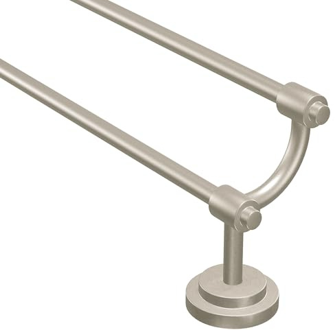Moen DN0722BN Iso 24-Inch Double Towel Bar, Brushed Nickel