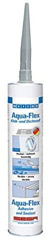 WEICON Aqua-Flex 310 ml, elastischer Unterwasserkleber, für Pool, Teichfolien u. v. m., auf MS-Polymer-Basis, grau