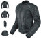 Veste Blouson Femme Moto Cordura Oxford Gilet Thermique Protections Noir XS