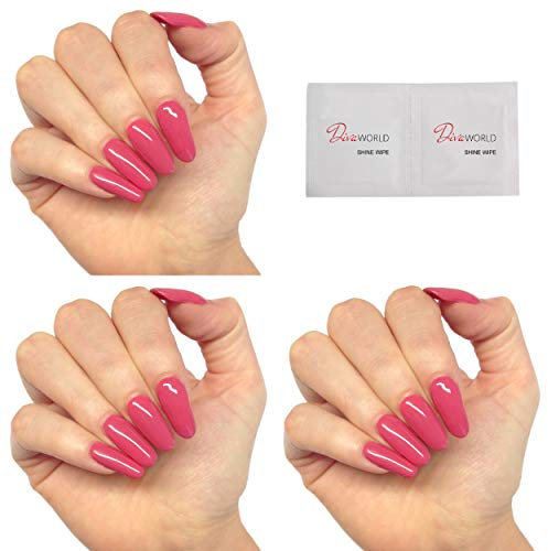 Bluesky English Rose Nail Polish - BP08 Rich Dusky Deep Pink UV/LED Soak Off Gel Nail Polish 10ml + 2 Diva World ® Shine Wipes for FREE