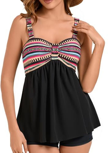 Laorchid Dambaddräkt, tvådelad, retro, tankini, set, 44 SE