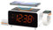 iTOMA Dual Wireless Charging Radiowecker mit Bluetooth Lautsprecher, FM Radio, Zwei USB Port, Dual Alarm, Snooze, Nachtlicht, Auto manuelle Dimmer Steuerung und 1.4 Orange Display CKS209