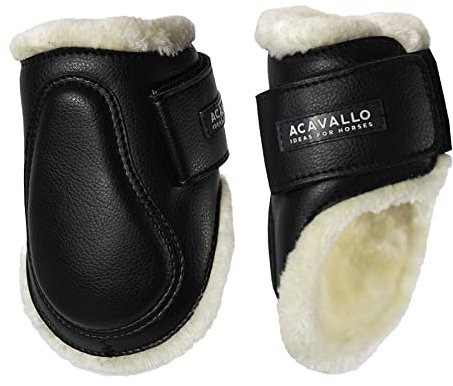 Acavallo Ecoleath Streichkappe, Größe:WB, Farbe:schwarz