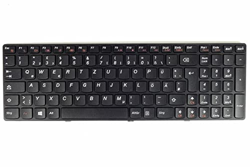 tradebit - Ersatztastatur I Tastatur für Laptop I Kompatibel mit Lenovo IdeaPad G500 G505 G510 G700 G710 I DE QWERTZ I Deutsche Layout I Präzise Verarbeitung