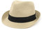 Zylioo XXL Fedora Panamahut Großen Kopf Stroh Sonnenhut Übergroßen Strohhut UV Sommerhut Strandmütze