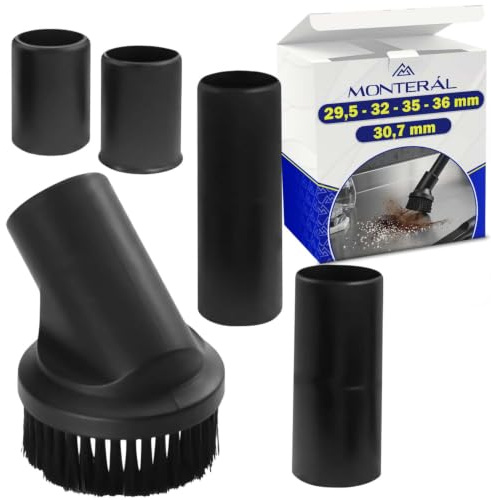 Runt munstycke med 4 adapter Ø29,5-32-35-36 mm för universaldammsugare | Yttre Ø 30,7 mm - 10 års garanti - MONTERAL