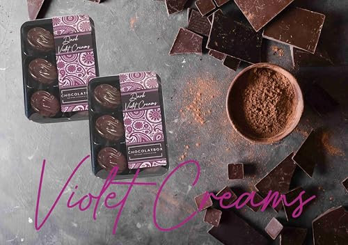 Handmade 56% Dark Belgian Chocolate Violet Creams With Soft Fondant Filling