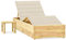 ShGaxin Lettino da giardino con Tavolo e Cuscino in Legno di Pino impregnato, Sdraio Giardino Esterno, Sdraio Piscina, Sun Lounger, Sdraio Da Giardino, Letto Giardino Esterno, Lettino Spiaggia 3065956