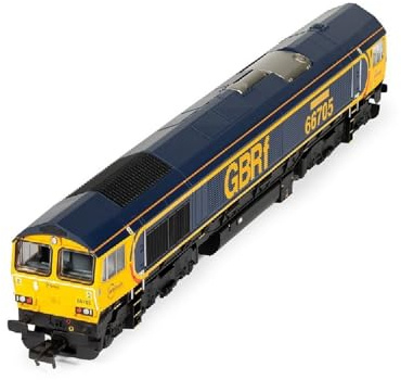 Hornby Diesel Train - R30334 GBRf, Class 66, Co-Co, 66705 'Golden Jubilee' - Era 11 00 Gauge Locomotives for Train Set, Engine Models for Adults - 1:76 Scale Model Gift