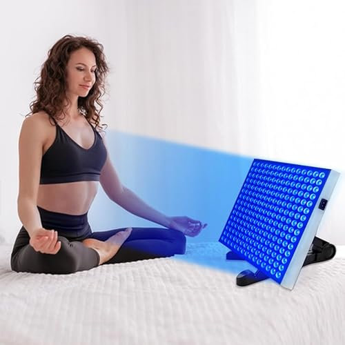 Bräunungslicht Solarium Portable Tanning Lamp with 225 LEDs für Home Gesichtsbräunung Tageslicht für Gesicht und Körper für zu Hause with Adjustable Stand and Hanging Hooks (a)