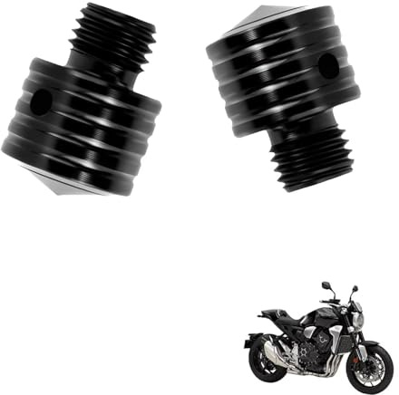 genérico 2PCS tapa retrovisores moto accesorios compatible con Honda CB1000R,tuning espejo retrovisor de motocicleta(Black)