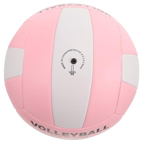 MOTHNUR Official Soft Volleyball Inflatable Training Ball with PU Material for Indoor Matches and Sports Training Equipment Machine Stitched for Stability and Accurate Control