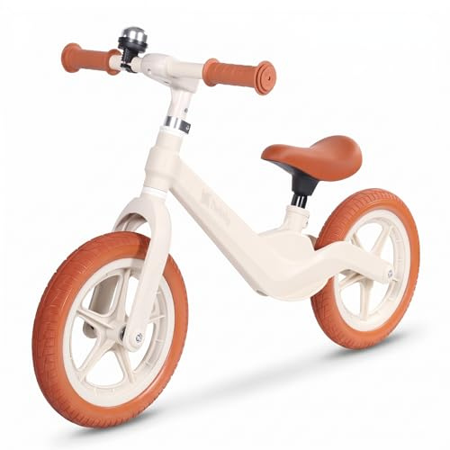 Twinly Bicicleta Sin Pedales Breeze, Desde 2 Años, hasta 30 kg, Beige