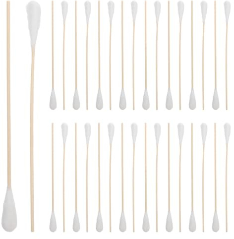 GALPADA Large Cotton Swabs, 50 Pack, Single-Tipped Wood-Handle Applicators | Oversized Cotton Tips for Makeup, Beauty and Home Cleaning with Long Handles for Detailed Craft and Daily Tasks