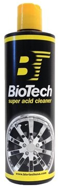 BioTech Acid Wheel Cleaner, Chrome Cleaner, Metal Cleaner, Stain Remover, Industrial Strength Acid, Highly Concentrated, Heavy on Dirt, Grease, & Grime (16 oz)