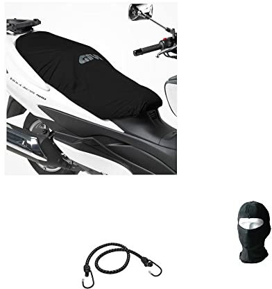 pour Honda Varadero 125 Housse DE Selle GIVI S210 Universal Waterproof Length.117CM Couverture DE SIÈGE pour Moto Scooter Bords ÉLASTIQUES Noir