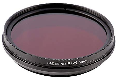 Runshuangyu 58mm 6 in 1 Infrared IR Pass X-Ray Lens Filter, Adjustable 530nm to 750nm Screw-in Filter for Canon Nikon Sony Panasonic Fuji Kodak DSLR Camera