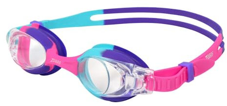 Zoggs Little Bondi Lunettes de Natation Unisex Kids, Aqua/Purple/Clear, 0-6 Ans