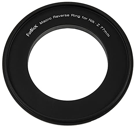 Fotodiox Macro Reverse Ring 77mm Compatible with Nikon Z - Camera Mount to 77mm Filter Thread Adapter for Nikon Z-Mount Cameras,Black,77-NKZ