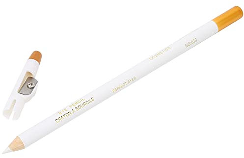 Beard Lineup Pen,ANGGREK White Hairline Pen Professional Beard Pencil Filler Household Beard Pencil Liner Shaping Styling Tool(White)