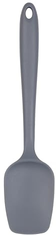 Tala Silicone Spatula Spoon in Grey Colour, Heat Resistant up to 240 Degrees and Ideal for Serving All Tasks of Sauces and Soups, Ideal to use with Non-Stick Cookware, Dishwasher Safe