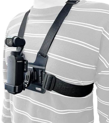 Higatful Osmo Pocket 3 - Imbracatura regolabile per il torace, accessorio per il montaggio del corpo compatibile con DJI Osmo Pocket 3 accessori per fotocamere