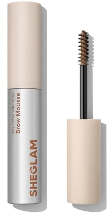 SHEGLAM Airy Tinted Volumizing Brow Mousse Eyebrow Cream Gel Highly Pigmented Shaping Filling Water Removal-Taupe