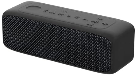 JUOVI ZS300 Altavoz Bluetooth Portátil Sonido Estéreo 20W 24h de Autonomía, Resistente al Agua IP68 TWS Entrada TF/AUX Altavoz Inalámbrico para Casa Exterior y Viajes (Negro, Sound J1)