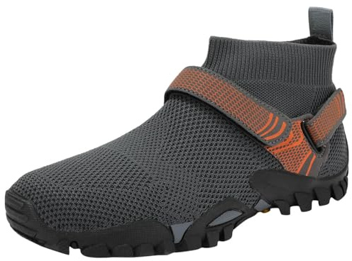 Chaussures de randonnée pour homme - Chaussures de trekking - Chaussures de montagne - Maille respirante - Semelle souple - Chaussures pieds nus - Séchage rapide - Semelle épaisse - Pointure 41-46