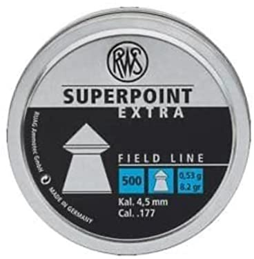 RWS SUPERPOINT EXTRA Pointed .177 Air Rifle Gun Pellets 500 Airgun Hunting