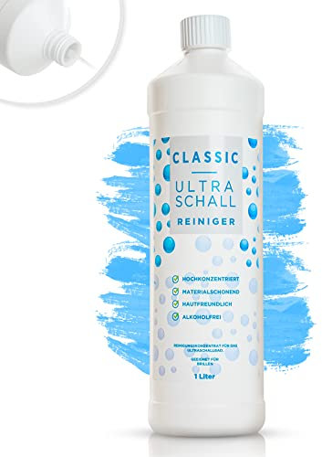 Ultraschallreiniger Konzentrat für jedes Ultraschallgerät | Hygienische & Materialschonende Reinigung für Brillen, Schmuck & Zahnersatz | Vom Augenoptiker entwickelt (500ml)
